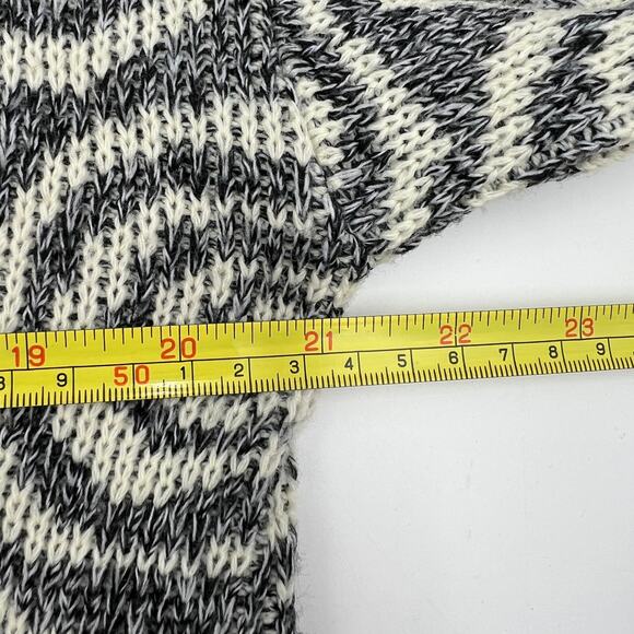 Spiral Acrylic Knit Turtleneck Sweater Pullover Gray Jumper Jeffery Rodgers - Picture 5 of 10